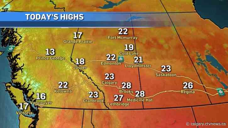Calgary to see warm Friday with potential for severe weather later in the day