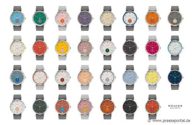 Limited Edition, unlimited choice / Der Luxus der Wahl: 31 farbige Modelle der ikonischen NOMOS-Uhr Tangente sind ab sofort im Fachhandel erhältlich / Weltweit jeweils nur 175 Mal