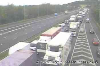 M62 crash: Long delays after crash on the motorway
