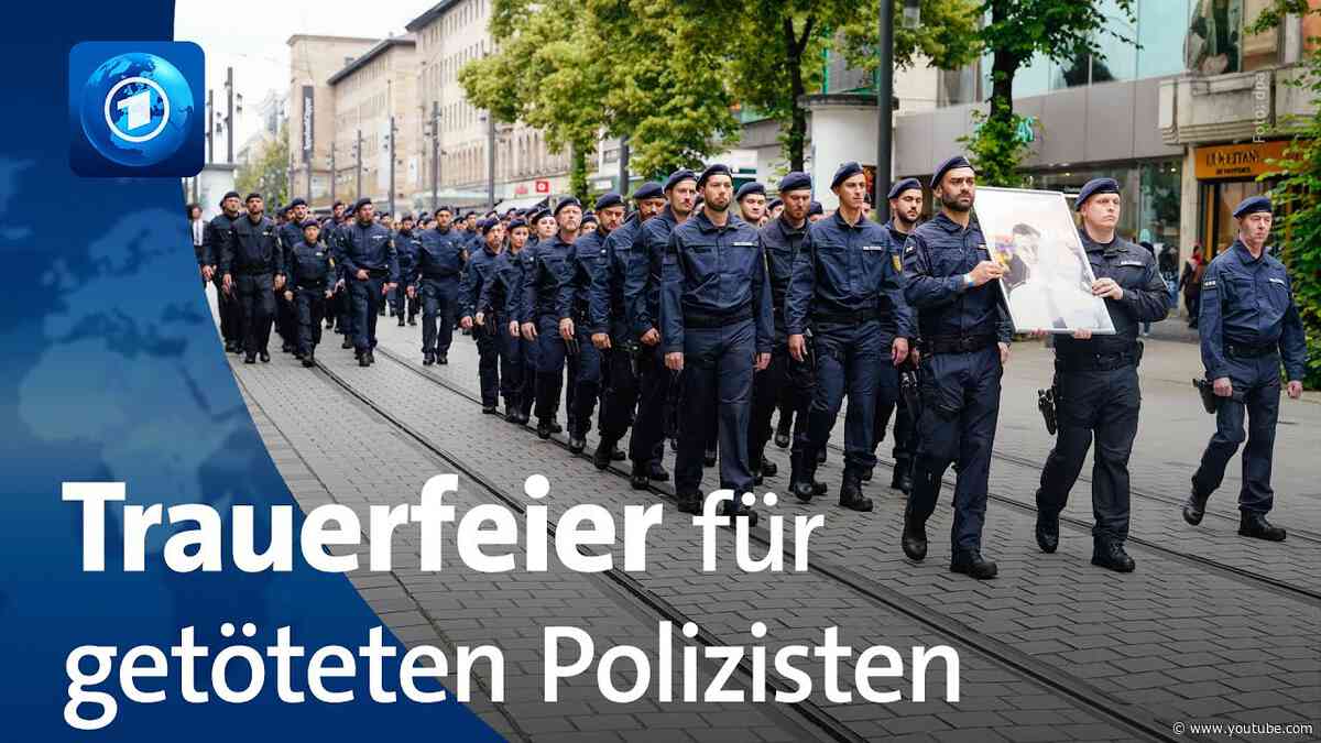 Nach Messerangriff: Trauerfeier für getöteten Polizisten in Mannheim