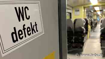 Aktuell fallen "die meisten" aus: Viele Reisende ärgern sich über Zugtoiletten