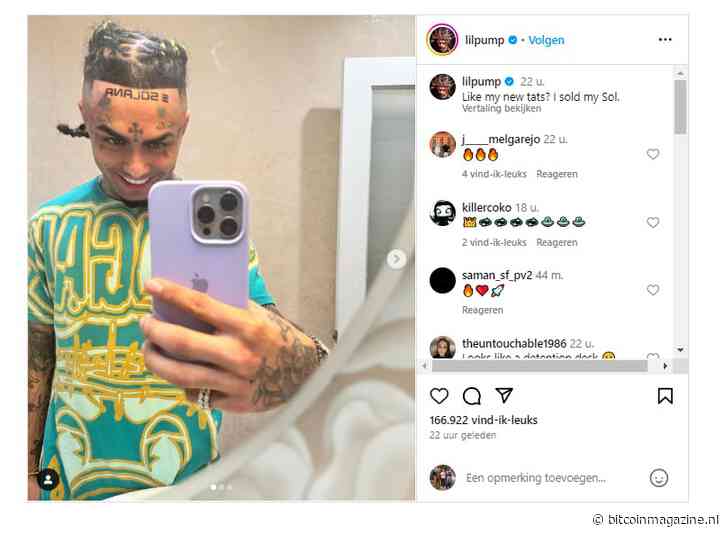 Lil Pump toont Solana tattoo aan miljoenen volgers