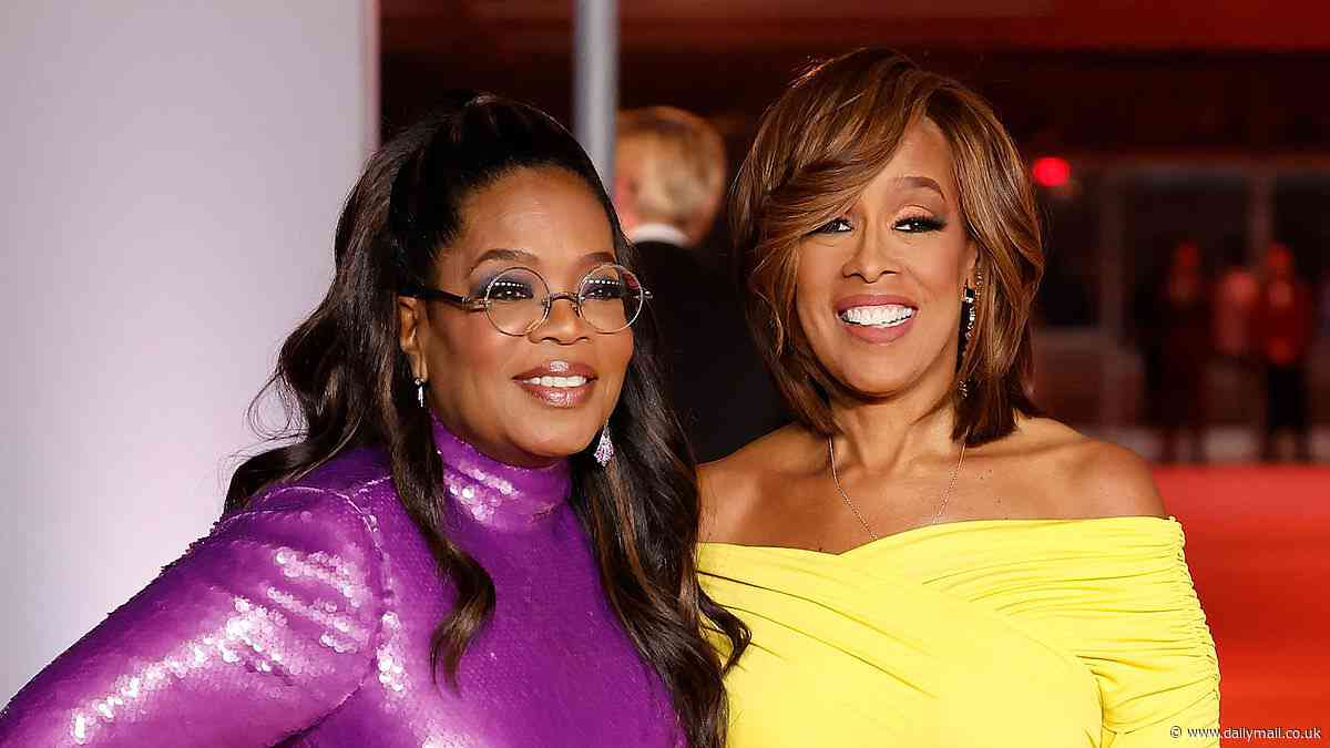 Gayle King reveals Oprah's stunned reaction after the CBS host sparked frenzy over her best friend's health by sharing she had ended up in the ER with 'stuff coming out of both ends'
