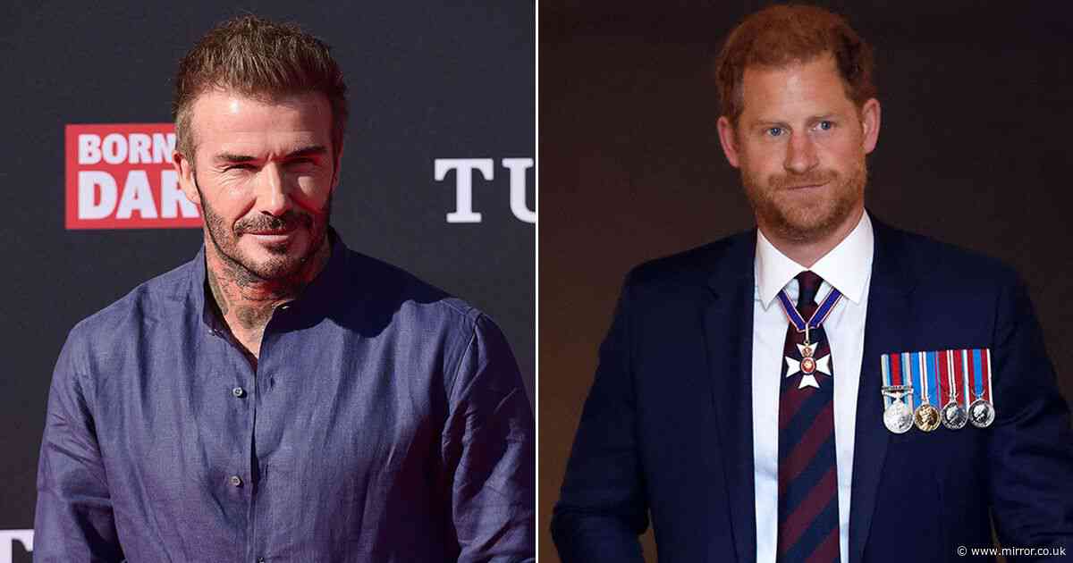 David Beckham's 'mortifying' chat with Prince Harry over Victoria and Meghan's 'row'