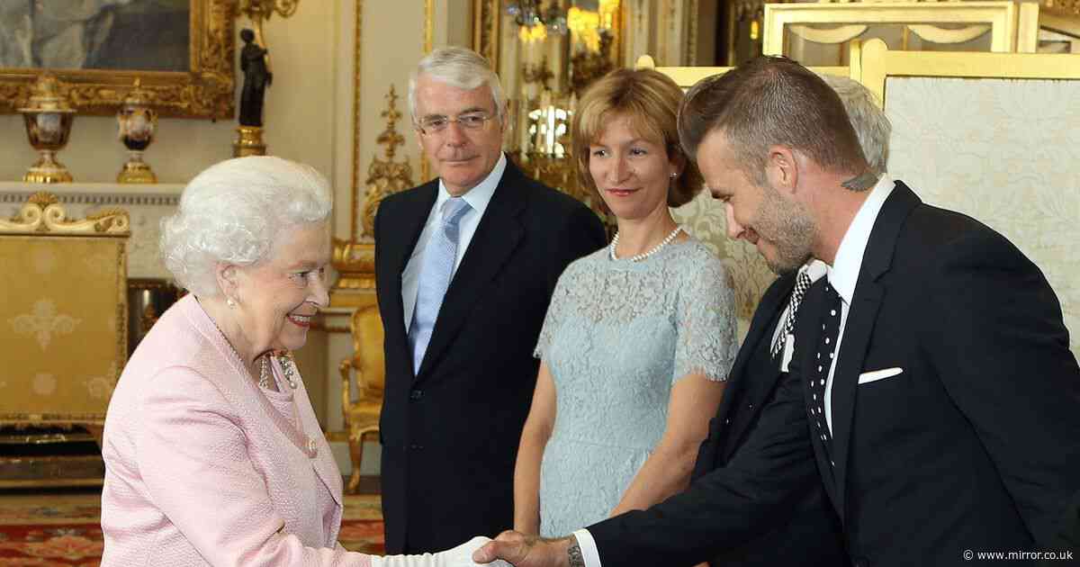Late Queen's remark to David Beckham left him speechless during awkward meeting