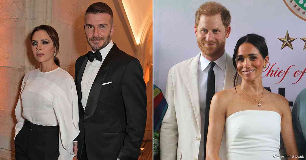 Inside the Beckhams' feud with Harry and Meghan - wedding snub and frosty call