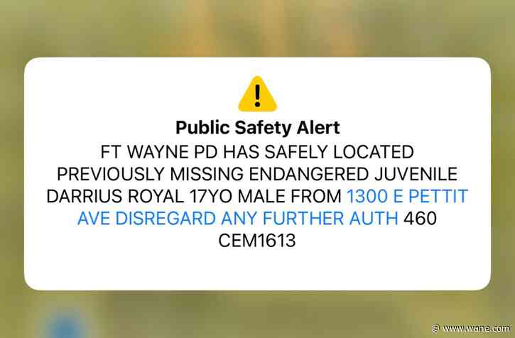 Public Safety Alert canceled for endangered teen