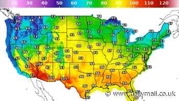 Hottest ever June 'heat dome' weather will see hundreds of millions of Americans swelter through 100F heat - and temperatures won't drop much at night