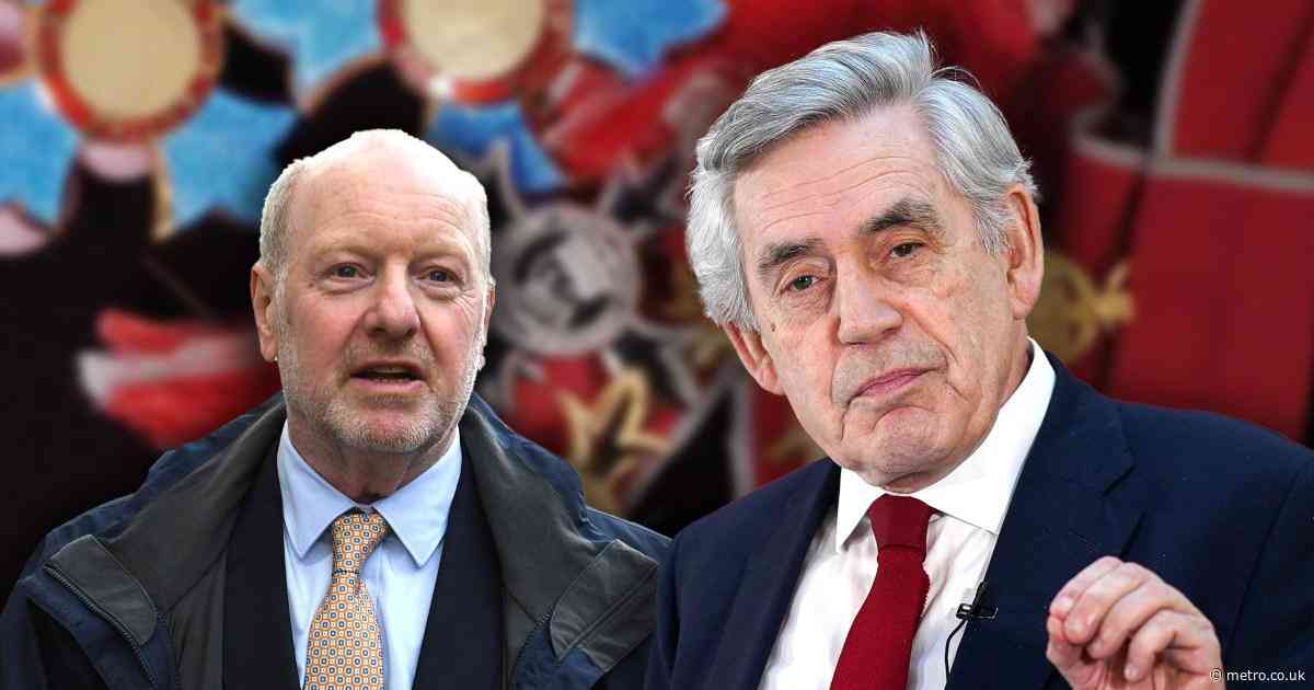 Alan Bates made a sir and Gordon Brown receives gong in King’s Birthday Honours