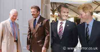 David Beckham's unlikely friendship with King Charles and frosty bond with Prince Harry