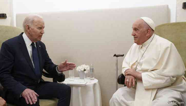 Pope Francis makes history at G7 Summit, meets with President Biden