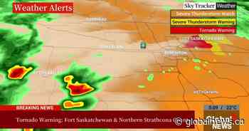 Tornado warning issued for Fort Saskatchewan as thunderstorm tracks through