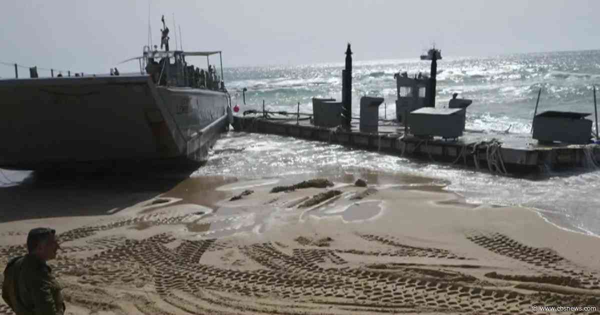 Gaza aid pier temporarily dismantled due to rough seas