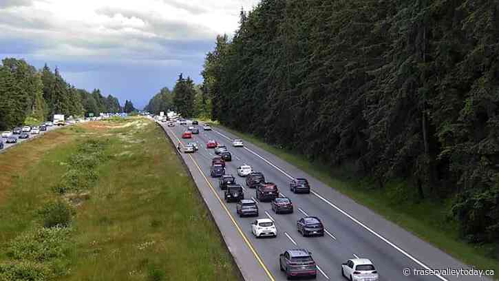 Eastbound Hwy. 1 commute through Langley snarled by vehicle incident
