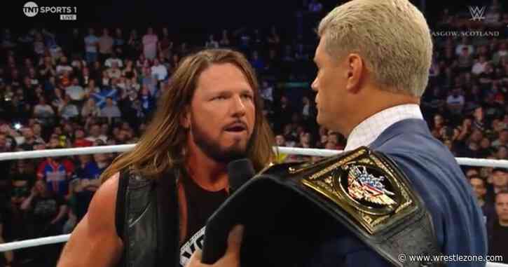 AJ Styles References AEW On 6/14 WWE SmackDown, Says Cody Rhodes Left Company He Helped Start