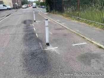 Why have e-scooter and cycle bays been tarmacked over?