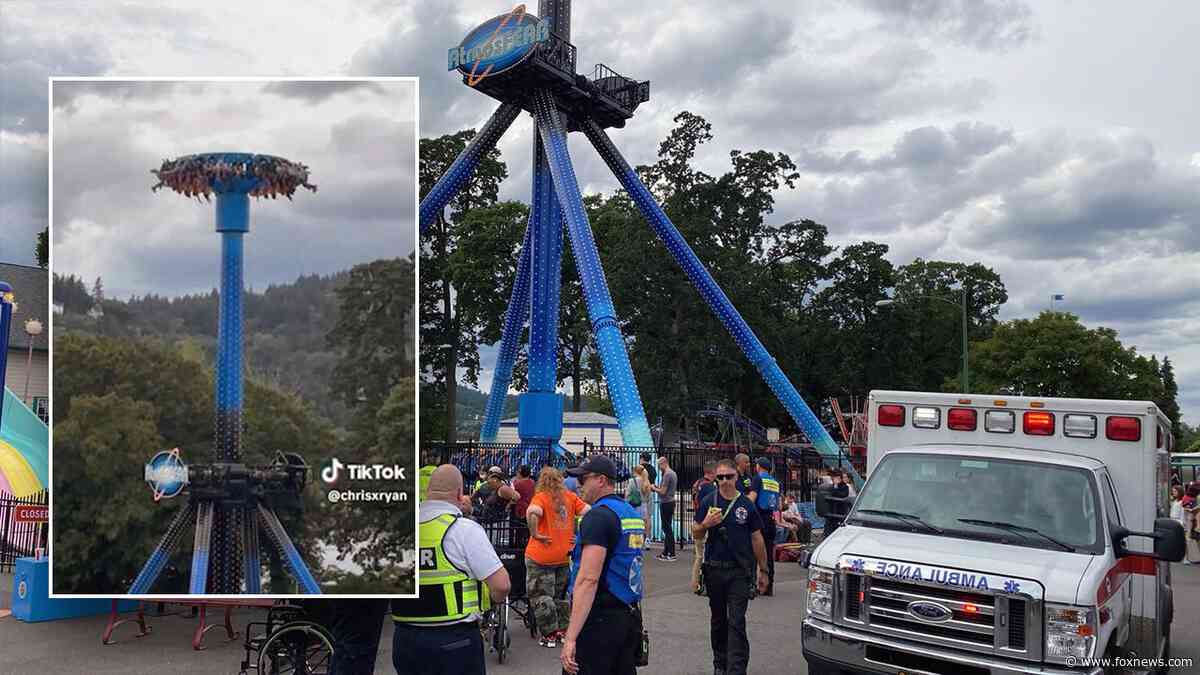 Dozens of Oregon amusement park guests left hanging upside down after ride malfunctions on opening day