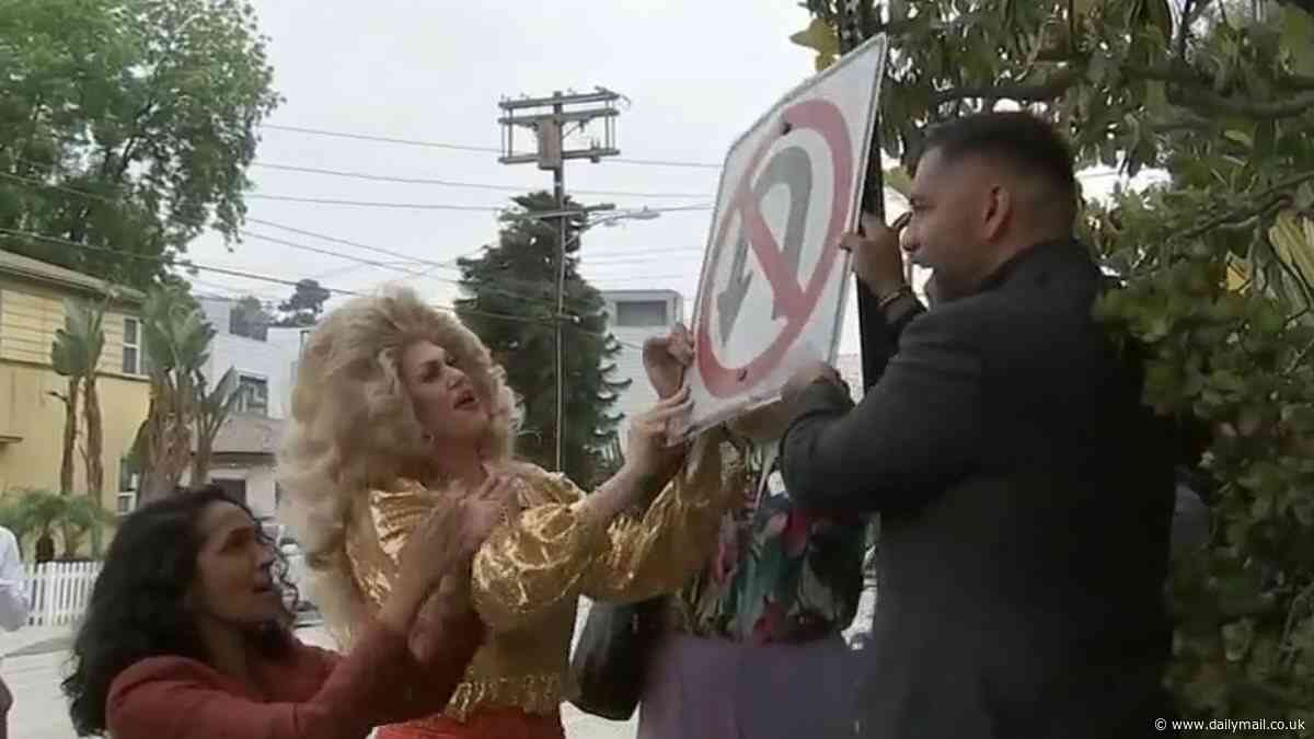 Upscale Los Angeles neighborhood removes 'homophobic' no U-turn signs