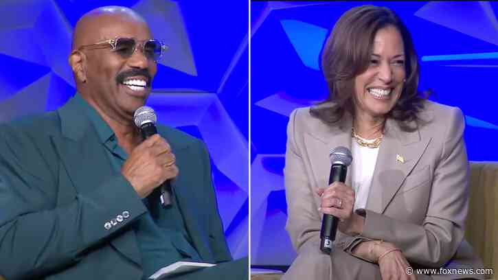Steve Harvey defends giving Kamala Harris easy questions to help admin 'get the word out'