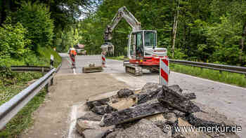 Wegen Unwetterschäden: Staatsstraße bei Wörnsmühl wird aufwendig saniert