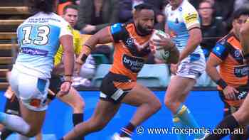 NRL LIVE — Titans hold narrow lead over fighting Tigers in wooden spoon clash