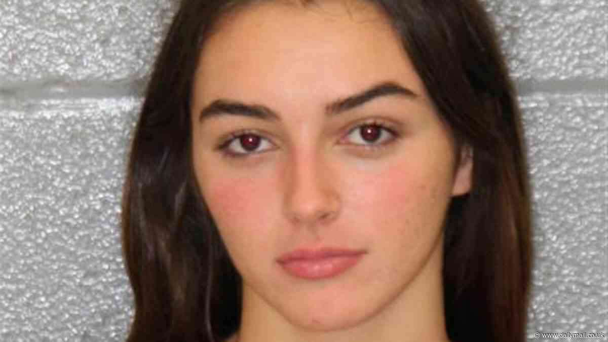 Angie Harmon's glamorous 18-year-old daughter poses in mugshot as she's ARRESTED just three days after graduating high school- as shock details of case are revealed