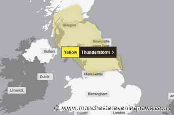 Met Office issues thunderstorm warning TODAY for parts of Greater Manchester