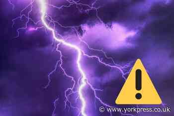 Yellow weather warning for thunderstorms in York and North Yorkshire