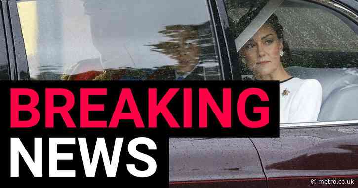 Kate Middleton arrives at Buckingham Palace in first public appearance in months