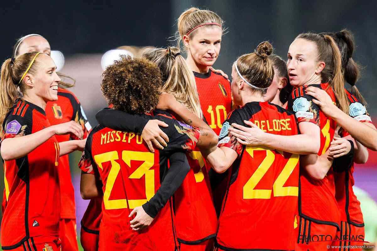 Spanje blijft op nummer 1 in FIFA-ranking, hier staan de Belgian Red Flames