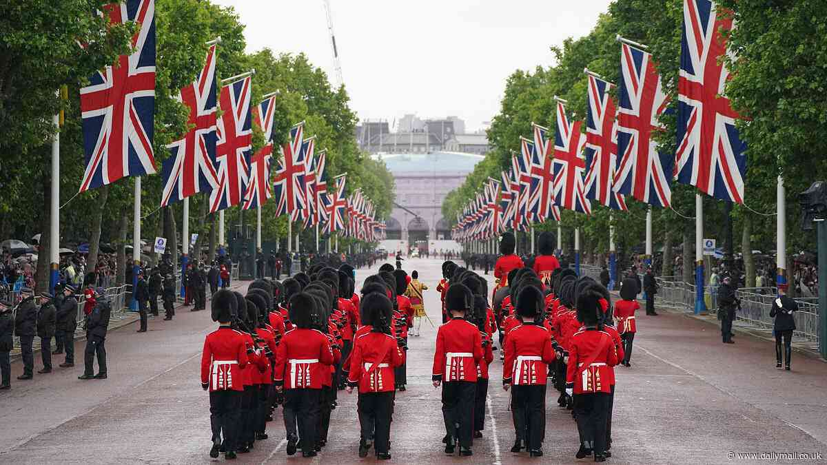Trooping the Colour LIVE: Pomp and pageantry! Parade kicks off with more than 1,000 soldiers and 200 horses taking part in regal fanfare - as Princess Kate is seen in public for first time since cancer diagnosis