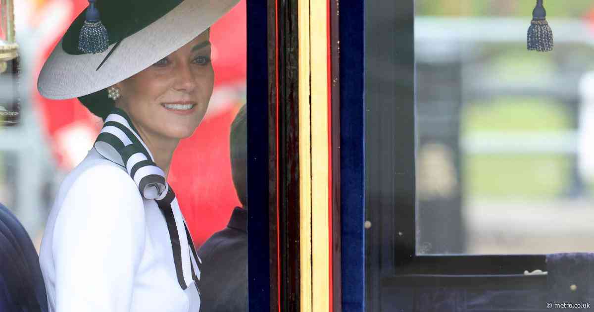 Kate Middleton at Trooping the Colour wears monochrome in first public appearance since cancer diagnosis