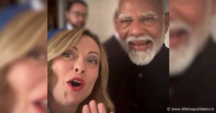Meloni fa un video col primo ministro indiano Modi e scherza: “Ciao dal ‘Melodi team'”