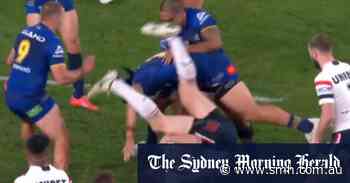 Origin star upended in ugly tackle
