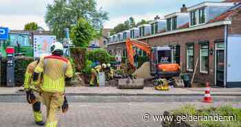 Gaslek in Veenendaal door graafmachine, buurtbewoners moeten wegblijven