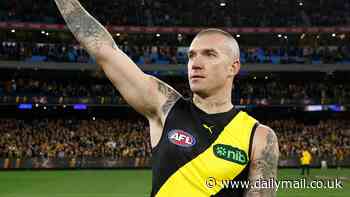 AFL star Dustin Martin's 300th game no celebration as Richmond is belted by Hawthorn