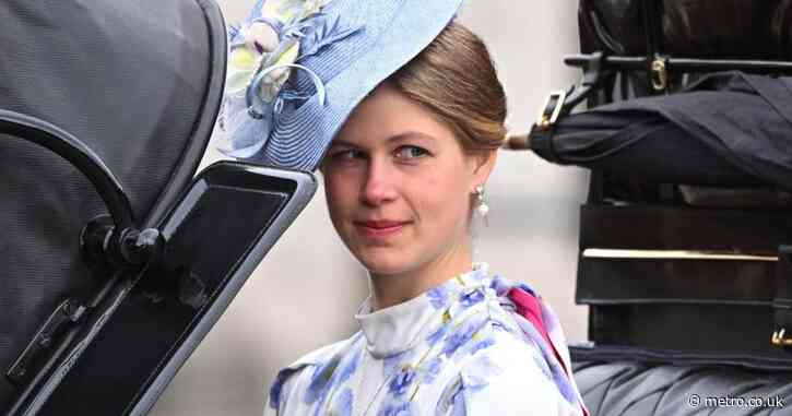 Lady Louise Windsor recycles a favourite summer dress to a grey Trooping the Colour