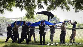 Pa. first responders help trap bear in neighborhood park