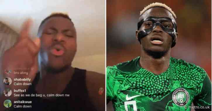 Arsenal and Chelsea target Victor Osimhen blasts ex-Nigeria manager Finidi George in major rant