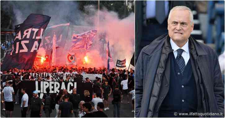 “Libera la Lazio”: migliaia di ultrà biancocelesti in corteo contro il presidente Claudio Lotito