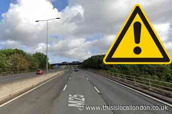 M25 partly closes near Dartford after crash: Live