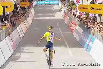 Nederlander Huub Artz wint zevende rit van Ronde van Italië voor beloften, Jarno Widar behoudt roze trui
