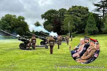 Colchester DCC Prophet attends 21 gun salute for king