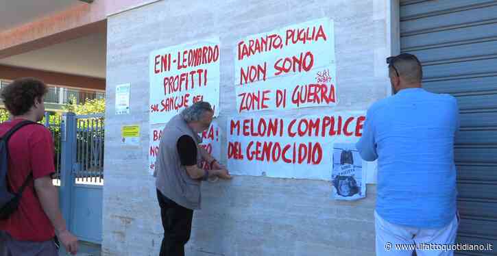 G7, sui muri di Fasano la foto di Meloni a testa in giù con la scritta “Io sono fascista”