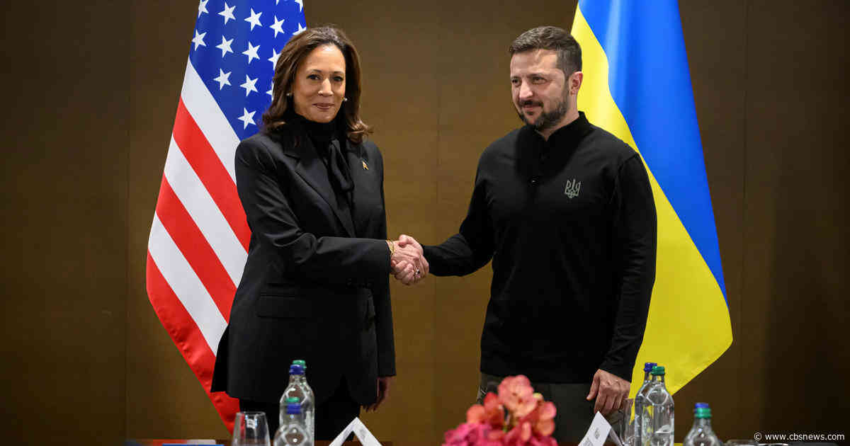 Harris tells Zelenskyy that US supports 'a just and lasting peace' in Ukraine