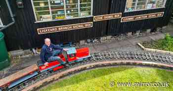 Grandad spends 30 years building a 250m-long mini railway in his own garden