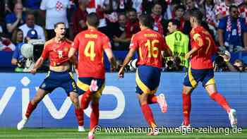 Live! Kroatien droht Debakel bei EM - Spanien führt 3:0