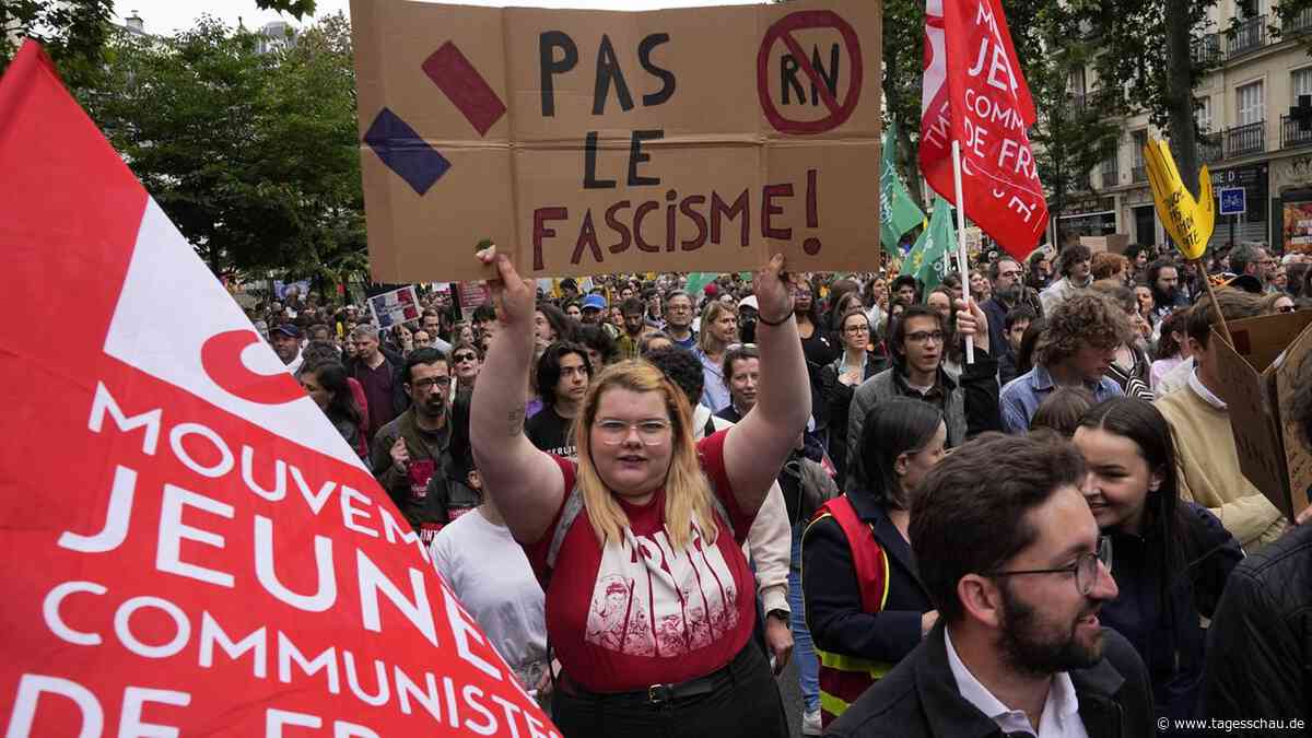 Frankreich vor Neuwahlen: Hunderttausende demonstrieren gegen Rechtsruck