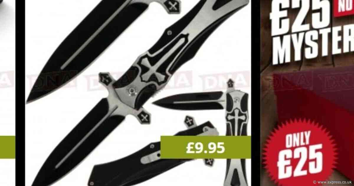Firm sells 'bargain' knives and swords and 'mystery boxes' ahead of ban