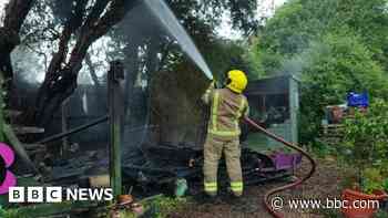 Community garden set on fire in arson attack